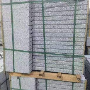 威海 5公分芝麻白，倒斜角，室外楼梯踏步