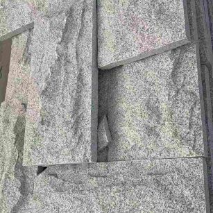 威海 芝麻白自然面花岗岩成品板