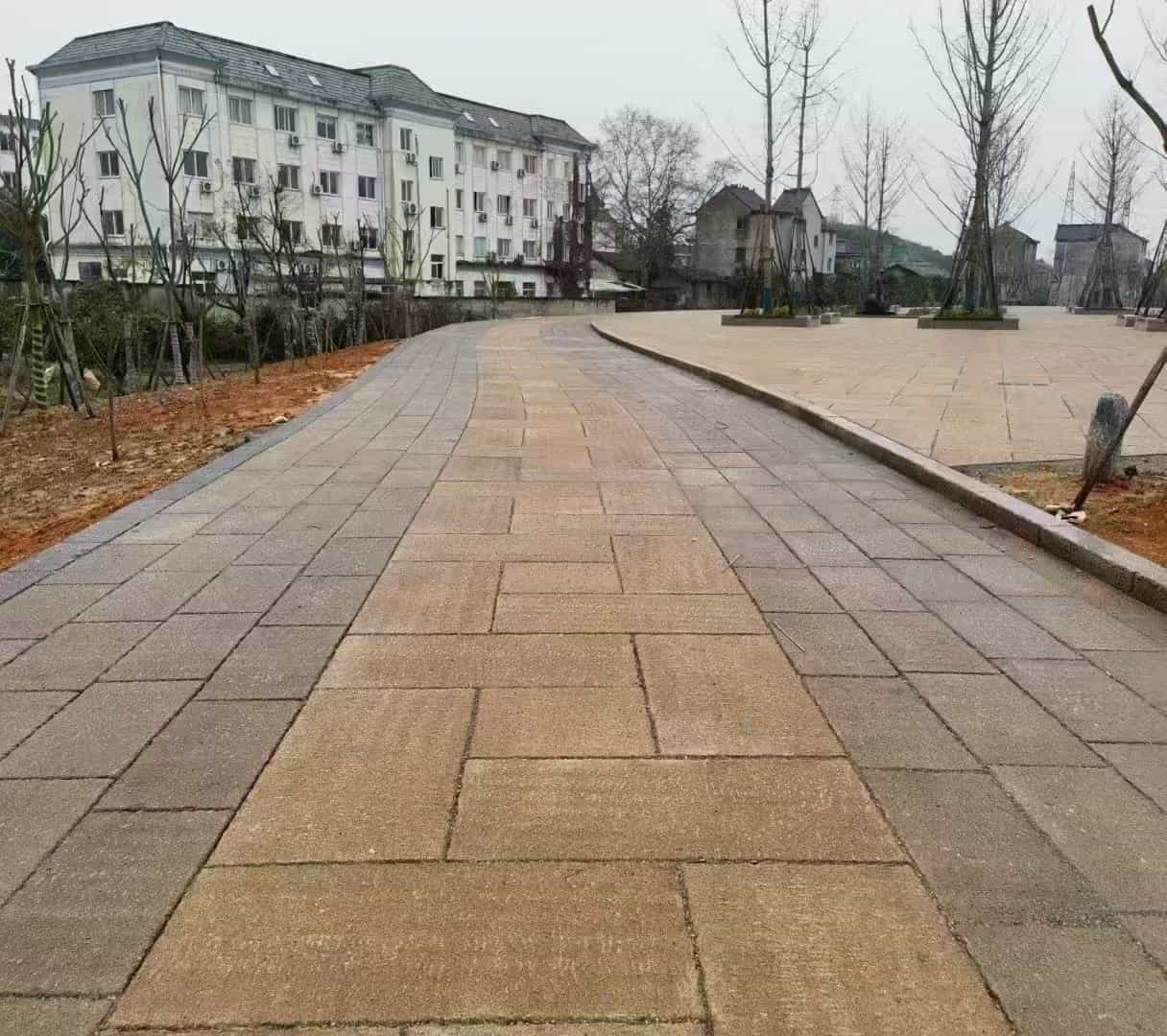 威海仿古石铺装效果
