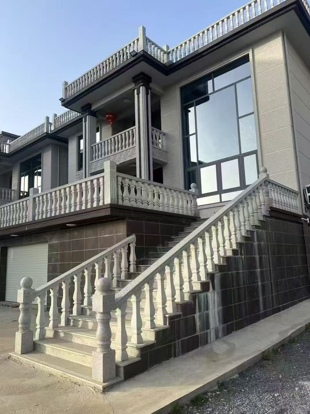 威海 芝麻白别墅阳台栏杆，楼梯栏杆