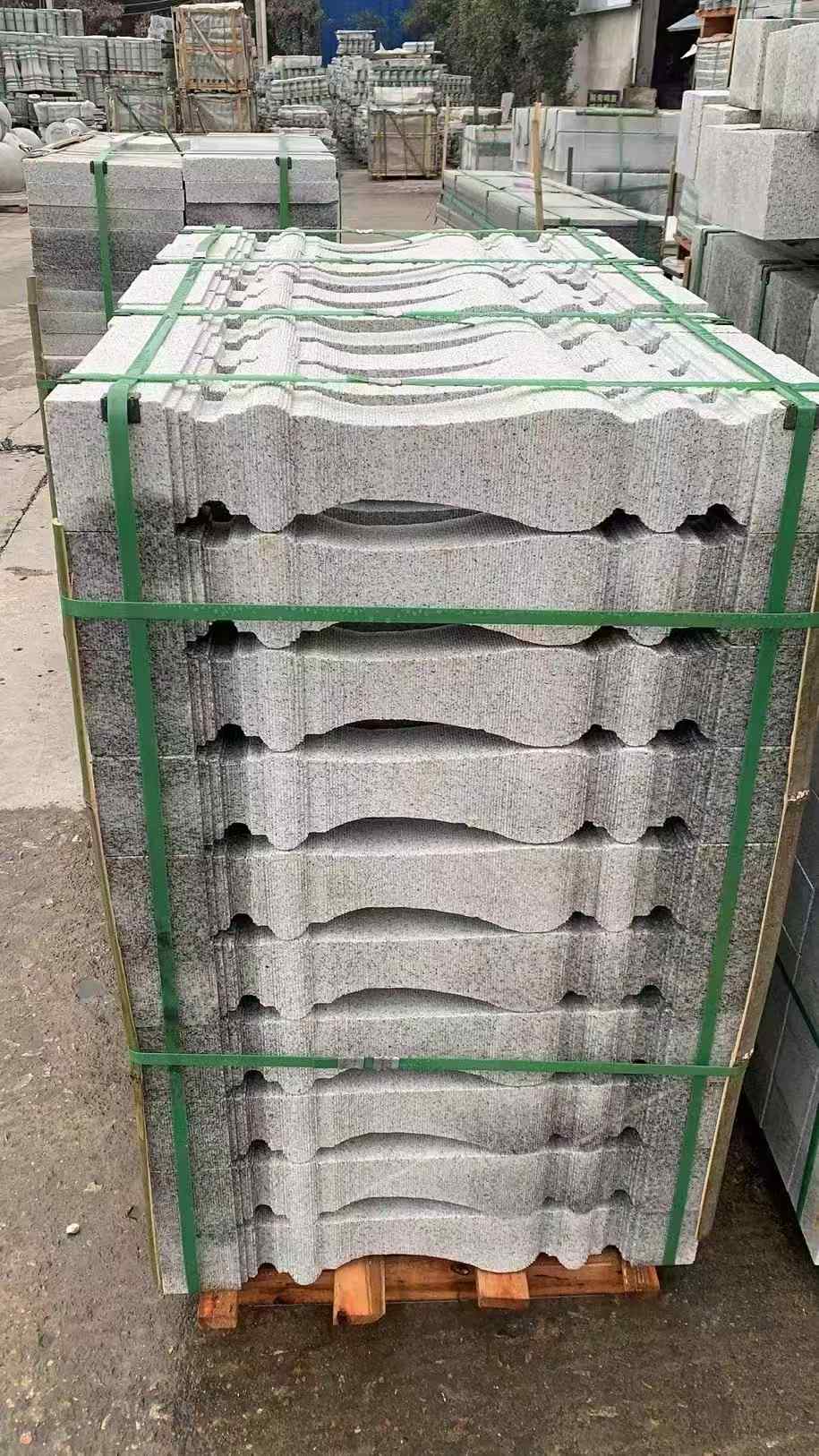 威海 芝麻白方形拉丝面，栏杆花瓶柱