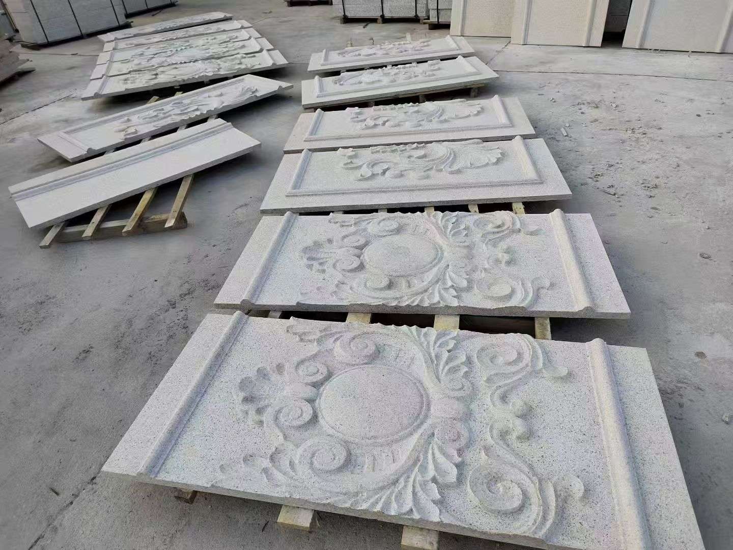 威海 芝麻白干挂雕花板