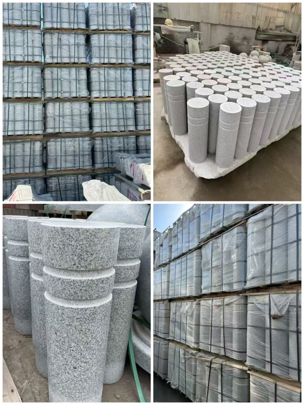 威海 芝麻白花岗岩挡车柱、隔离柱多少钱